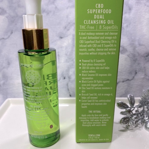 Yensa CBD Superfood Dual Cleansing Oil, NEW - Full Size 150 ml - Picture 5 of 12